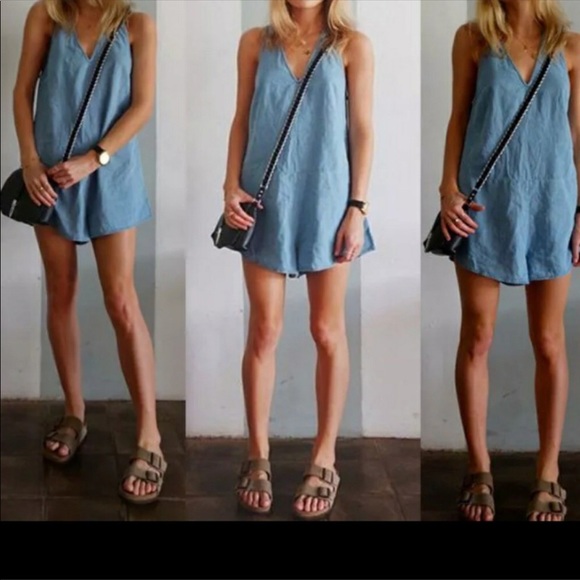 Pants - Chambray romper 2/$20